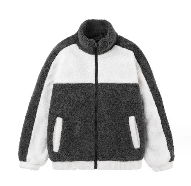 High Quality Customized Winter Lamb Fur Puffer Down Coat Men's Winter Fleece Puffer Jacket