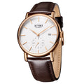 Business Luxury Watches Custom Brand Simple Watch Genuine Leather Men Mechanical Automatic Men