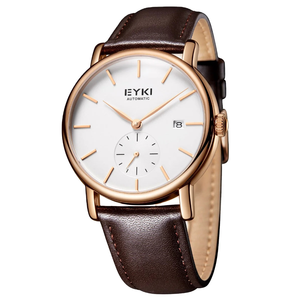 Business Luxury Watches Custom Brand Simple Watch Genuine Leather Men Mechanical Automatic Men