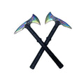 Chinese Colorful Axe Head Axt  Hunting Axe Nylon and Fiberglass Handle Hatchet Camping Outdoor Cutting Tomahawk