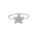Star Shape Cubic Zirconia 925 Sterling Silver Ring Silver Rings Silver Jewelry Fashion Jewelry Rings
