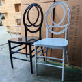 Hot Sales Cheap Durable Black Acrylic Resin Phoenix Chair for Wedding Events