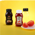 Free Sample 360ml Plastic Pet Bottle with Flip Top Lid for Salad Dressing Sauce Honey Squeeze Bottle