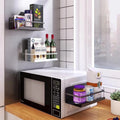 Kitchen Wall-Mounted Magnetic Spice Rack Iron Material Side Storage Bracket for Refrigerator Door Seasoning Box Organizer