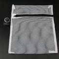 Environment Friendly Foldable Polyester Mesh Reusable Mesh Laundry Bag Wash Bag White Coarse Mesh