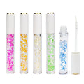Fashion  Lip Oil Private Label Custom Logo Lip Oil Bottle Filled With Dried Flowers
