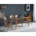 Source Factory Brand OEM Customized High Quality Chinese Style Solid Wood Dining Room Furniture Dining Table Set Wooden Legs