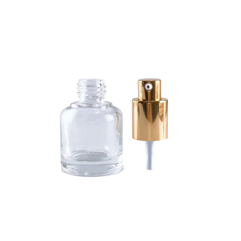 Factory Direct 20ml 30ml Non-Spill Glass Bottle with Bottle Stopper for Serum Liquid Lotion Treatment