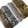 Vivid Animals' Skin Printed Glossy Smooth Mirror Reflective PU Faux Leather Fabric for Making Shoe/Bag/Decorative/Craft