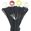 LFEDC 4mm 10 Cores 100 Feet 31m Fire Tinder Fish Line Survival Red Tinder Fire Cord Multi Functional Outdoor Parachute Cord