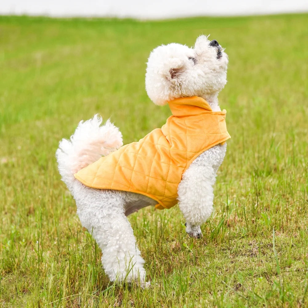 Fleece Lined Warm Dog Jacket for Puppy Winter Cold Weather Dog Clothes