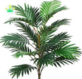 Artificial Tropical Leaf Faux Silk Palm Frond Plant Natural Touch Green Indoor Christmas Chinese New Year Wedding Festive