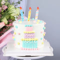 Happy Birthday Cake Decoration Creative Paper Flame Candle DIY Cake Toppers