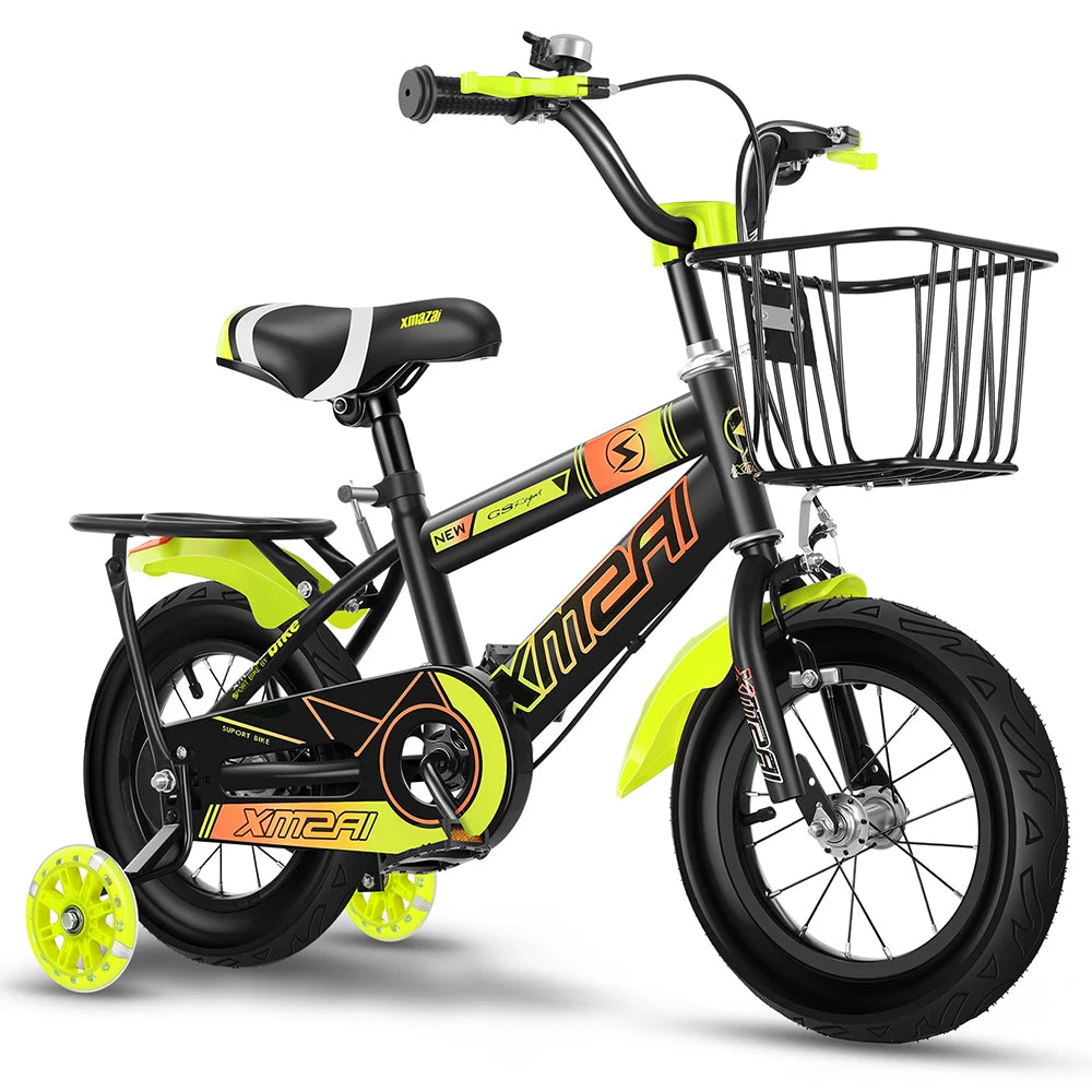Hot Sale Carbon Steel Frame Girls Toddler Bicycle 12 14 16 20 Inch Children's Kids Bicycle With Kickstand and Training Wheels