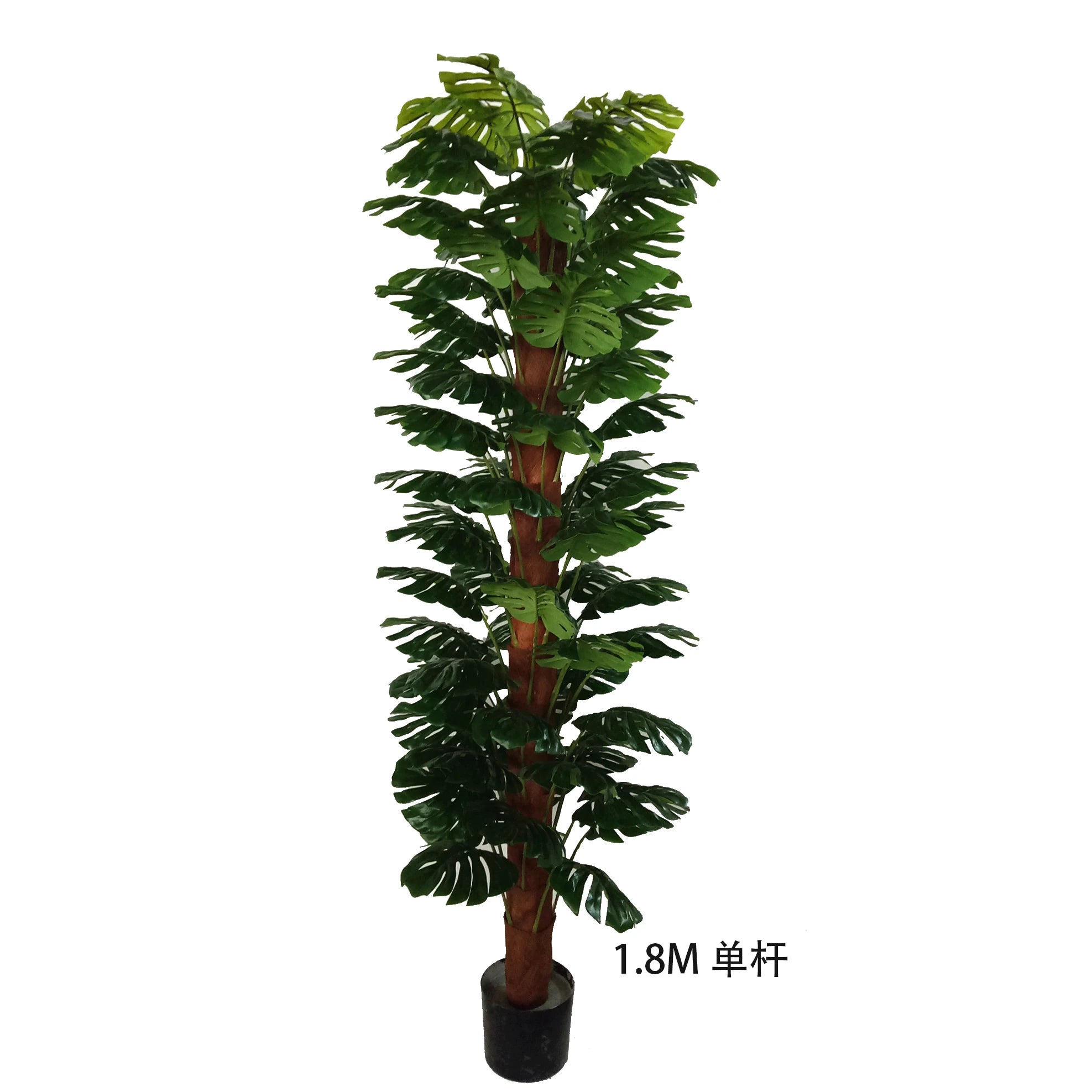 Factory Wholesale 6FT 180CM Artificial Plant Monstera Deliciosa Liebm Potted Plant Artificial Ornamental Real Touch Monstera