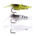 5pcs/bag 4.5cm/1.5g Shrimp Soft Plastic Fishing Soft Shrimp Lure