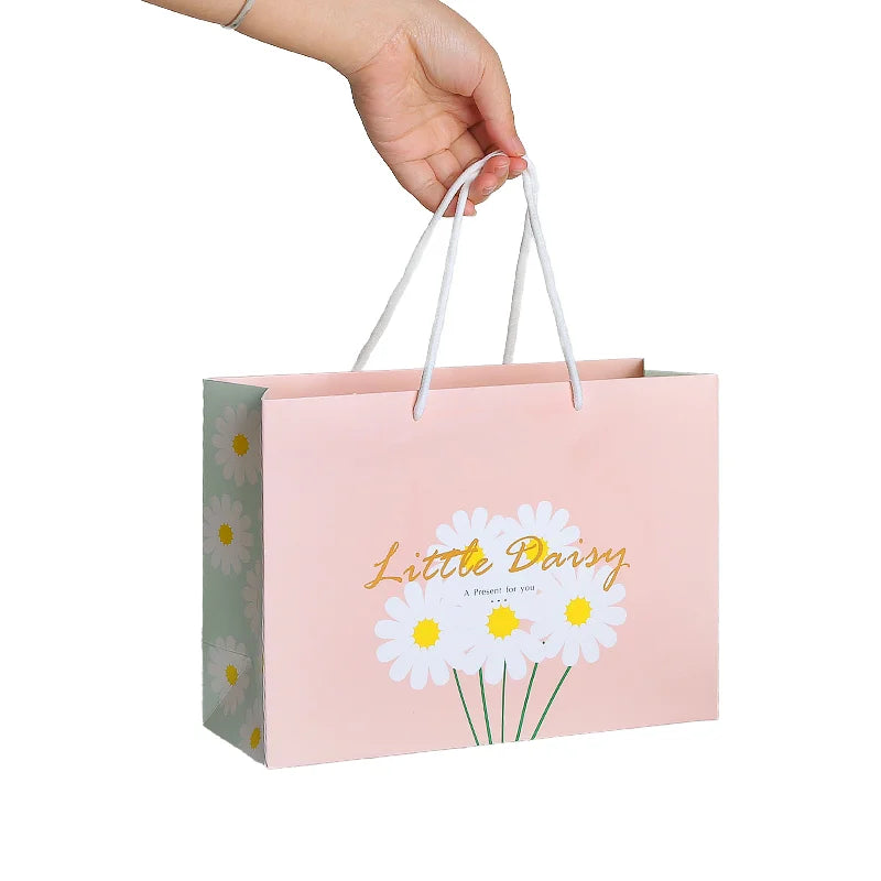 Wholesale Custom Logo Embossed Gift Bags Bulk Retail Boutique Flowers Clothes Gift Packaging Shopping Paper Bag