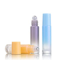 Good Quality 10ml Gradual Colored Glass Perfume Essential Oil Refillable Empty Roll on Bottle