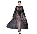 New Trendiness Sequin Embroidery Abaya Great Elasticity Cape  Long Islamic Women  Dress Evening Robe Turkey  African