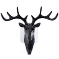 Creative Small Size Animal Head Wall Art Plastic Reindeer Key Hanger Deer Head Wall Decoration Hook