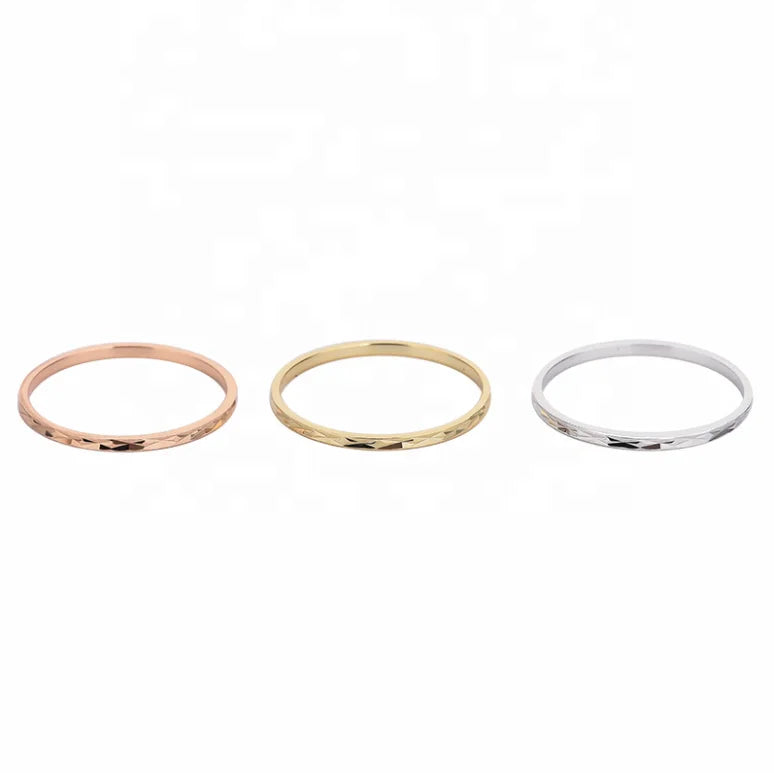 Isunni Cheap Italian S925 Sterling Silver Simple Starry Joint Line Ring Personality Fashion Stackable Rings