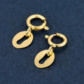 18k Gold Jewelry Findings Clasp DIY Jewelry Supplier Manufactory Wholesale Jewellery Accessories Au750 Stamp Ring Spring Clasp