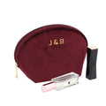 Hot Selling Women Shell Shape Velvet Pouches Cosmetic Bag Zipper Bag Custom Logo Travel Storage Bag for Makeup Tools