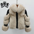 Hot Sale Luxury Winter Fur Jacket Real Fox Fur Coat for Women Luxury Genuine Leather Fox Fur Coat