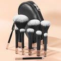 10pcs Short Handle Travel Makeup Brush Set Maquiagem Cosmetic Shadow Brush for Travel