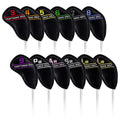 In Stock Waterproof PU Leather Golf Club Head Covers Embroidered Iron Golf Headcover