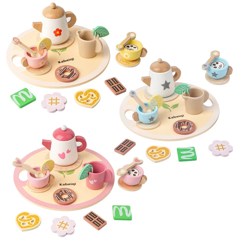 2024 New Design Danish Aristocrat Afternoon Tea Play House Kitchen Education Toy Learning Toys for Kids