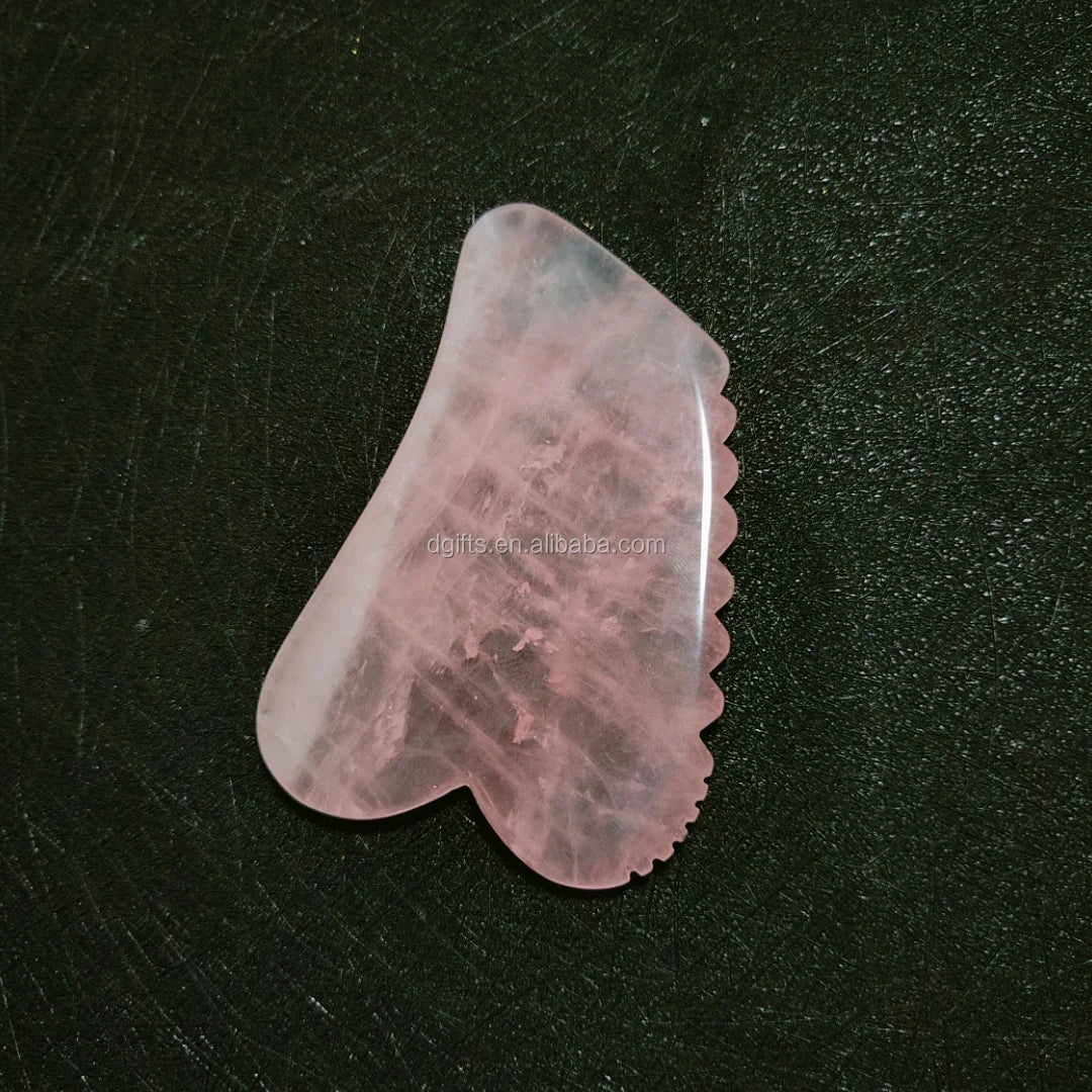 2026 Home use Facial Gua Sha Tool - Asian Beauty Secret for Facial/Removes Toxins/Prevents Wrinkles Rose quartz
