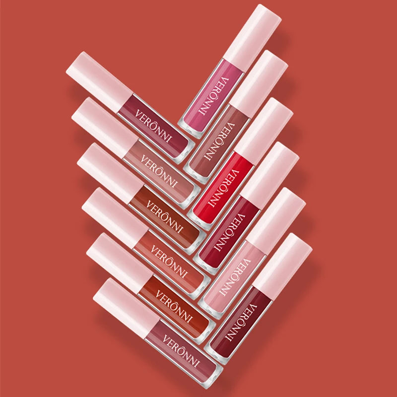 Liquid Moisturising Long Lasting 12 Color Wholesale Red Matte Lipstick Makeup Lip Gloss