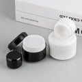 Empty Frosted pp Round Shape Black and White 5ml 10ml 15ml 30ml 50ml Face Cream and Packaging Plastic Jars Cosmetic