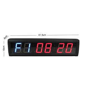 Indoor Home Single Person Training 2.3 Inch Display Digital Countdown Interval Clock LED Workout Gym Timer with Remote Control
