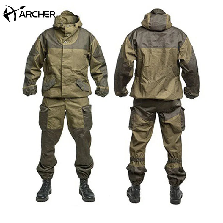 RTS Mens Outdoor Waterproof Cargo Tracksuits Hunting Uniform Trousers Sets Waterproof Cargo Camouflage Uniforms Tracksuits