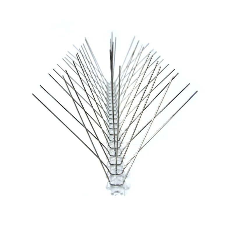 Decorative Plastic Stainless Steel Bird Scare Proofing Spikes Mat Anti Bird Spikes for Pigeons Birds Control