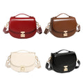 Wholesale Customized Trending Women's Luxury Crossbody Shoulder Bag High Quality Genuine Vintage Leather with Cover Closure