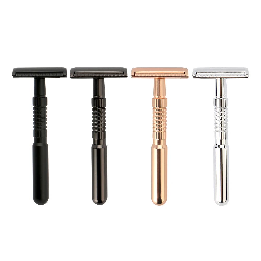 Safety Razor Metal Silver Handle Double Edge Blade Safety Razor Eco-friendly Razor Haward