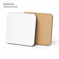 Sublimation Coaster Blanks 90mm Square MDF Cork Backed Custom CARB P2 REACH EN 71 Certified MDFSUB MegaBDM