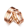 2023 Couple Rings Korean Rings Diamond Stainless Steel  Couple Rings Custom Jewelry