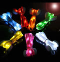 PS Flat Single Color Rainbow LED Shoelaces 120cm Length Battery Included 60-80 Hours Fluorescent Lifetime for Outdoor Sports