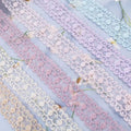 Colorful With 25mm Polyester Silk Ribbon Belt Embroidery Lace Trimming for Handmade DIY Underwear Clothing R003