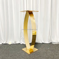 Factory Direct New Gold Column Flower Vase Stand Tall Table Centerpiece Decoration for Weddings