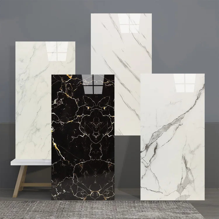 Wall Decor 3D Marble Tile Self Adhesive PVC Wall Sticker Peel and Stick Wall Tiles