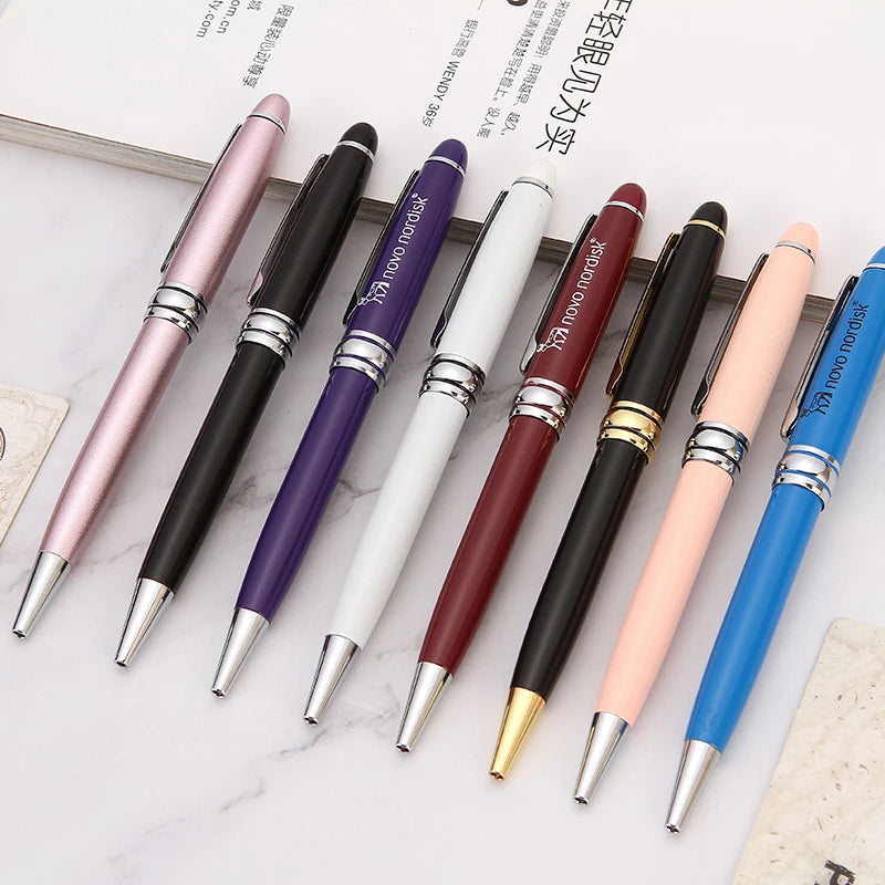 Stylish Premium Sports Ballpoint Pens Roller Twist Engravable Luxury UV Print High Quality 1.0mm Metallic Metal Body
