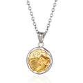 Hip Hop Punk Necklace Poker Dice Round Pendant Necklaces for Men Women