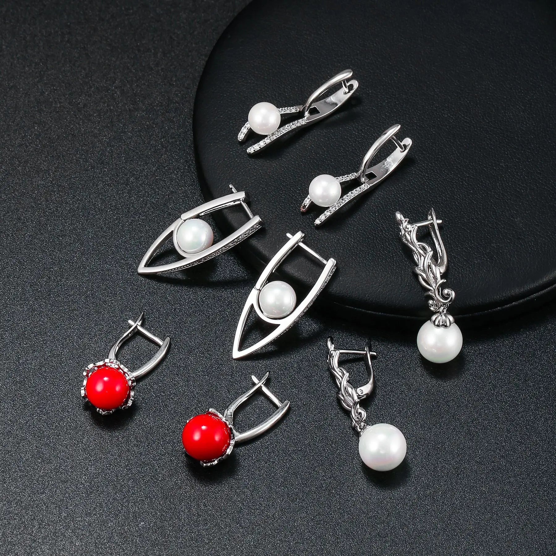 Zuola Popular Luxury Jewelry Drop Earring Silver Plated Peal Dangle Earring Custom Making Simple Trendy Stud for Women Earring