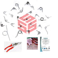 Small Stainless Steel Torsion Spring Wire Constant Force Industrial Suspension Coil Kit Wire Forming Clip