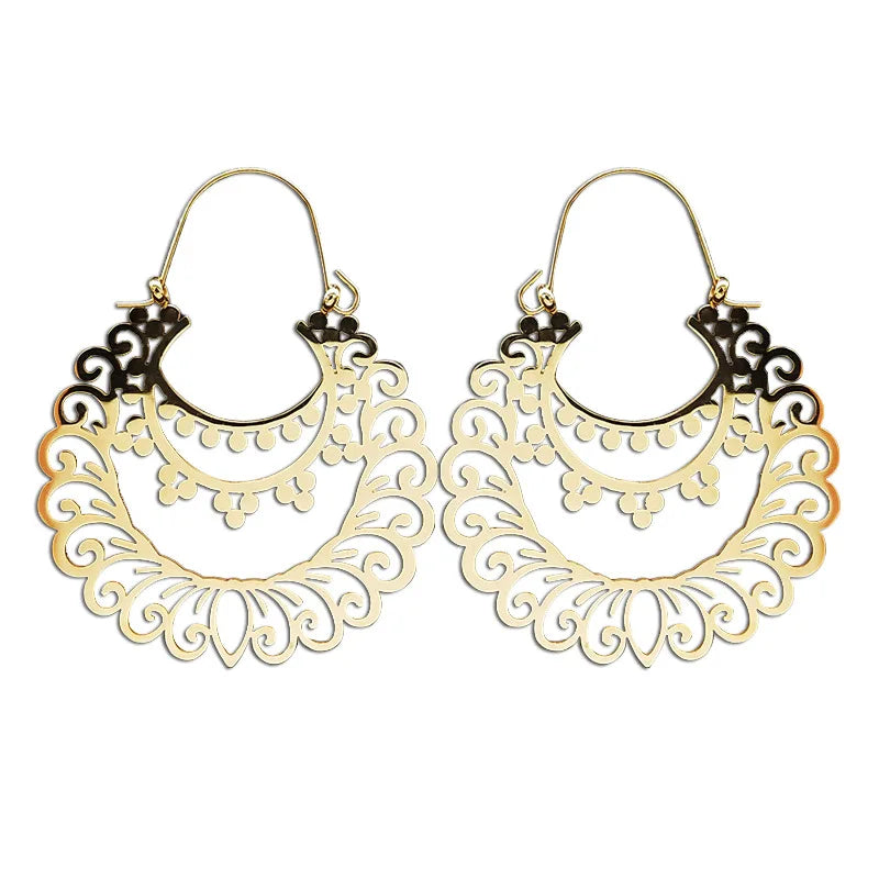 Stainless Steel Earrings Fashion Jewelry Boho Earrings Women Floral Earring Gifts for Women